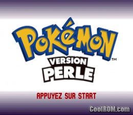 Pokemon - Version Perle (France) ROM Nintendo DS / NDS - CoolROM.com